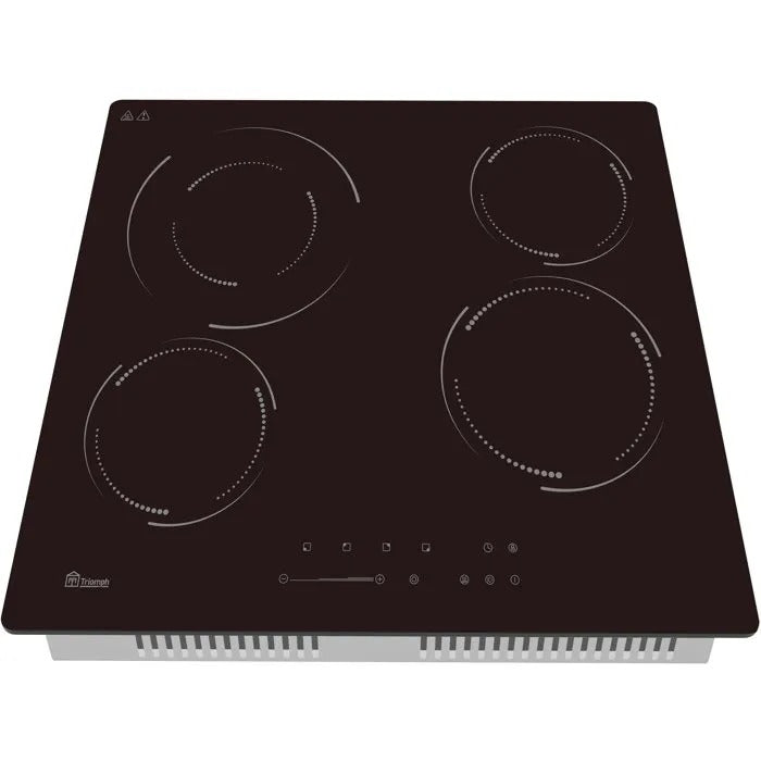 TRIOMPH Ceramic Glass Hob - Large Cooking Appliance - 65x59x12 cm - 7900 g