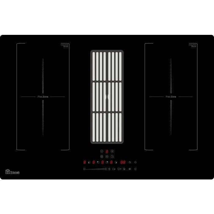 TRIOMPH Induction Hob - Large Cooking Appliance - 87x62x31 cm - 24000 g