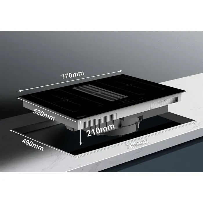 TRIOMPH Induction Hob - Large Cooking Appliance - 87x62x31 cm - 24000 g