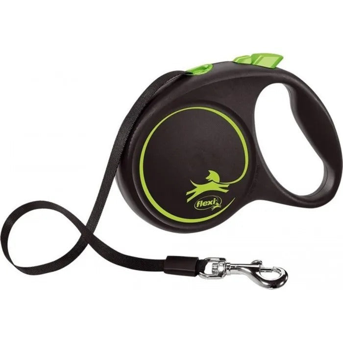 flexi Black Design M 5 m Dog Retractable Lead