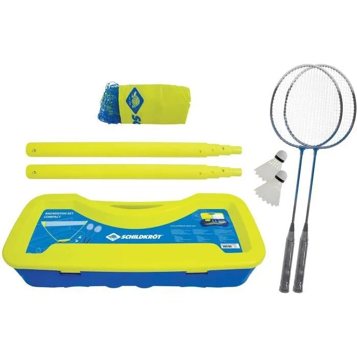 SCHILDKROT Badminton Set 5 Pieces Blue/ Yellow - 68x29x13 cm - 2800 g