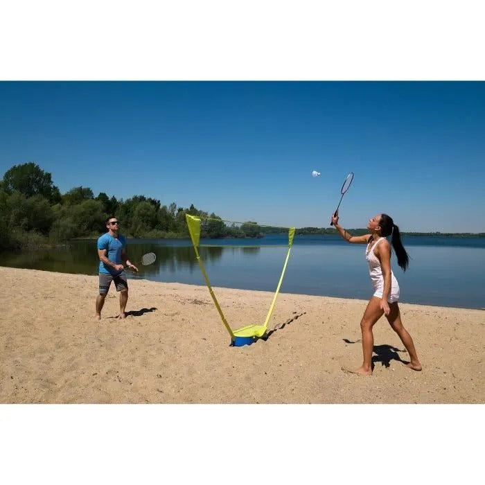 SCHILDKROT Badminton Set 5 Pieces Blue/ Yellow - 68x29x13 cm - 2800 g