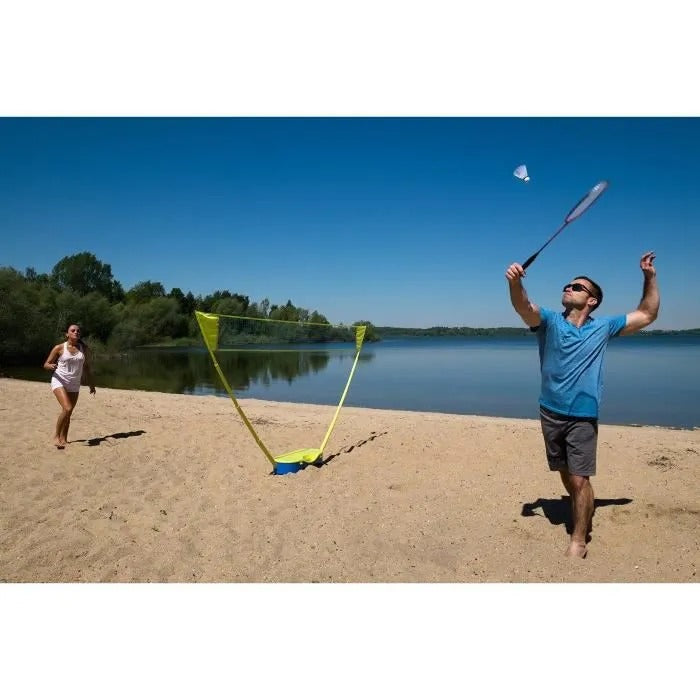 SCHILDKROT Badminton Set 5 Pieces Blue/ Yellow - 68x29x13 cm - 2800 g