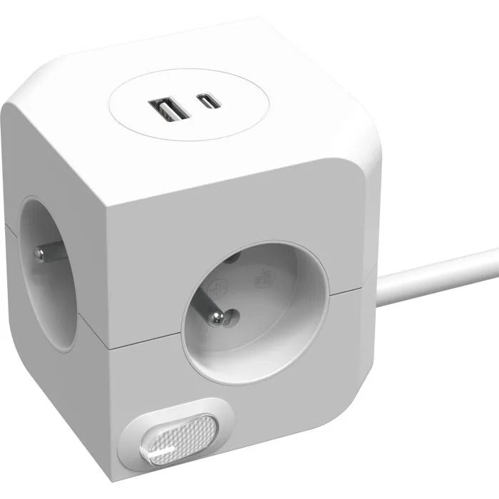 LINK2HOME Power Strip 13 cm x 13 cm x 12 cm - 460 g