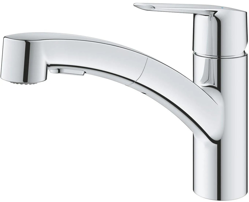 GROHE QUICKFIX Start Kitchen Sink Tap - Pull-Out Spray Head - 2-Spray Diverter - 90° Swivel - 30531001