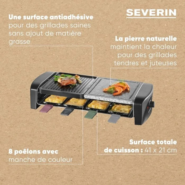 SEVERIN Raclette Machine 29x57x15 cm 4736 g