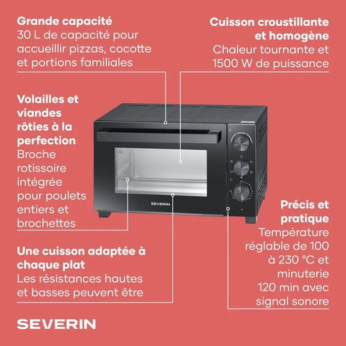 SEVERIN Mini Oven - Roasting Pan - 9740 g