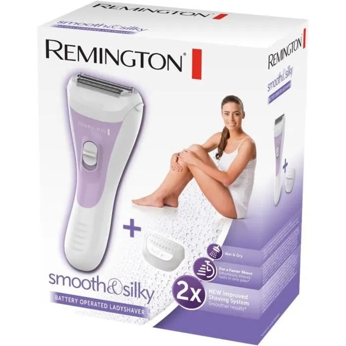 REMINGTON Smooth & Silky Women's Razor - 2 AAA Batteries Included