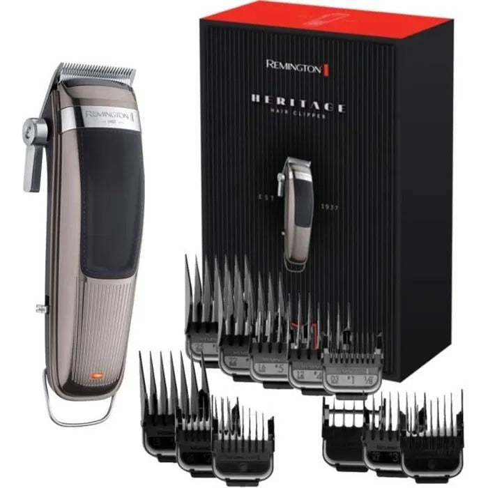 REMINGTON HC9100 Heritage Professional Hair Clipper - 11 Guides - Cordless