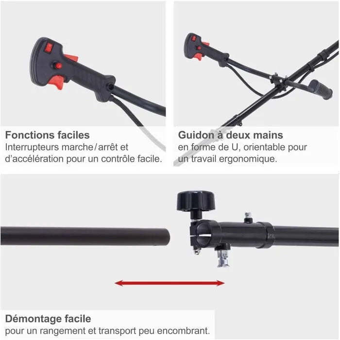 SCHEPPACH Brush Cutter - Battery - Cordless - 108 cm Length - 9300 g