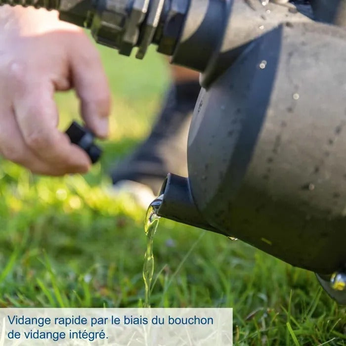 SCHEPPACH Sprinkler Pump - Evacuation Pump - Integrated Sprinkler - 57x27x21 cm - 5980 g
