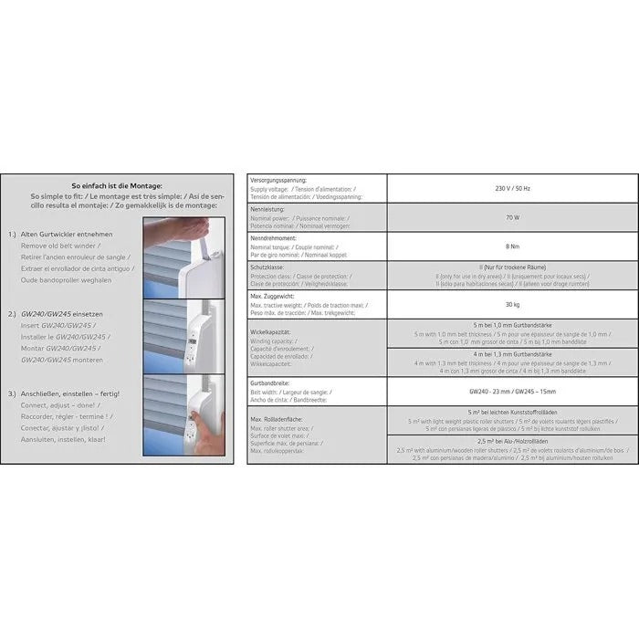 SUPERROLLO Accessory for Shutter Motorization - 24x8x19 cm - 1120 g