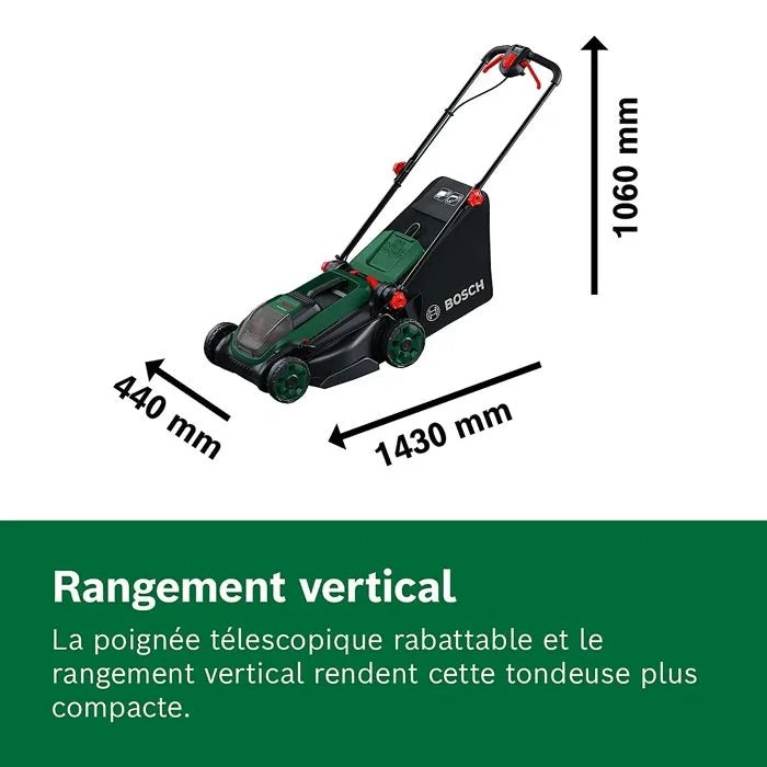 BOSCH Battery Lawn Mower 80 cm Length 21600 g