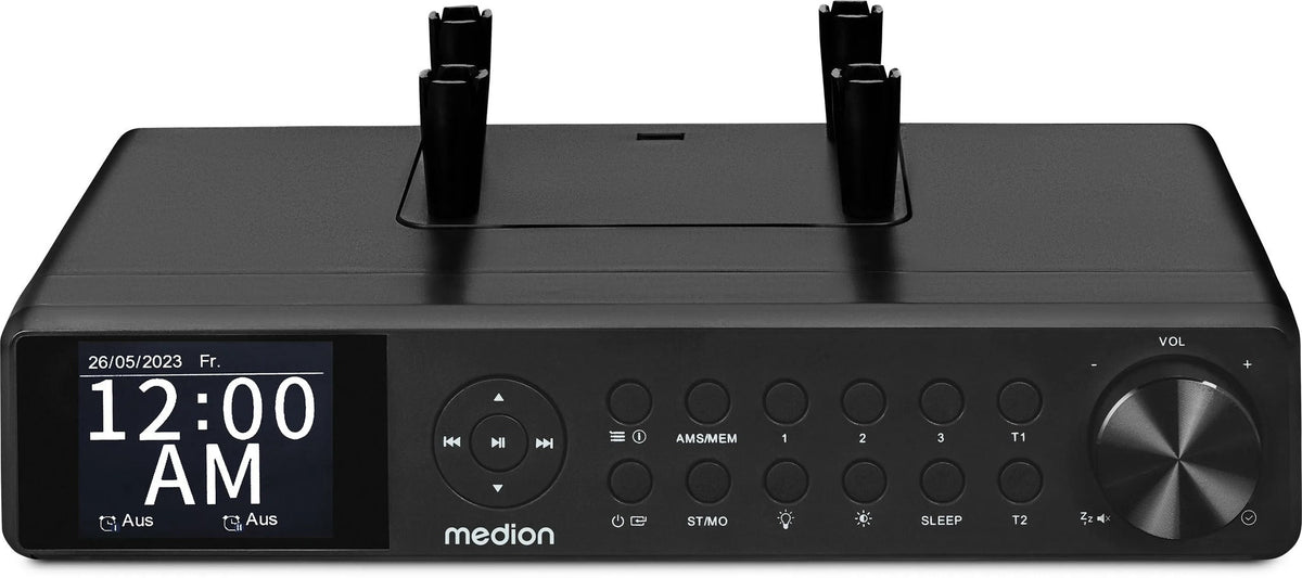 MEDION Music Player Radio CD FM - Slim Design - 32x8x15 cm - 1160 g