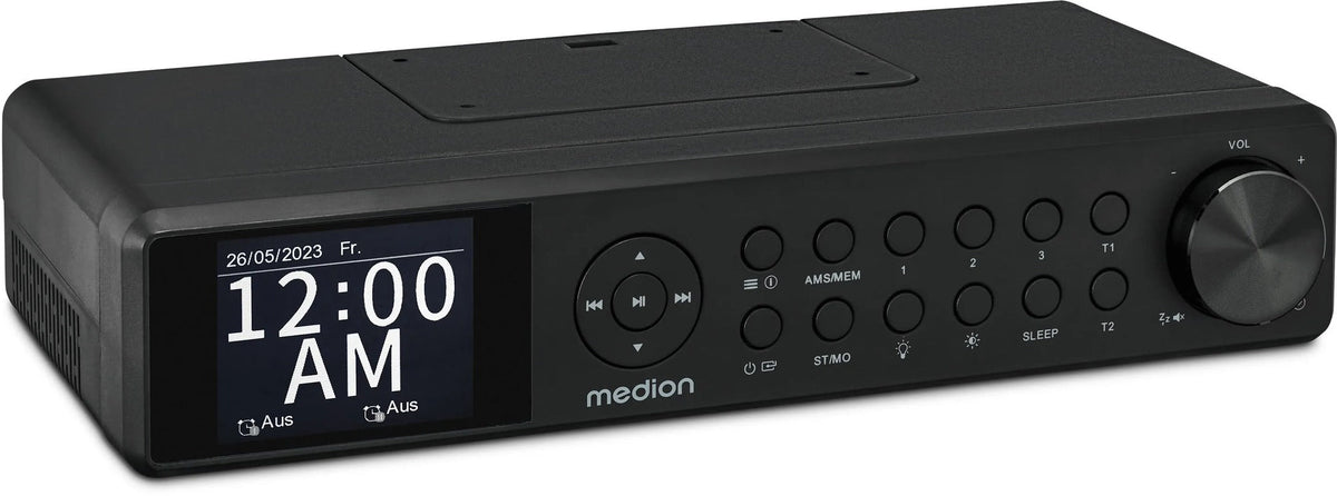 MEDION Music Player Radio CD FM - Slim Design - 32x8x15 cm - 1160 g