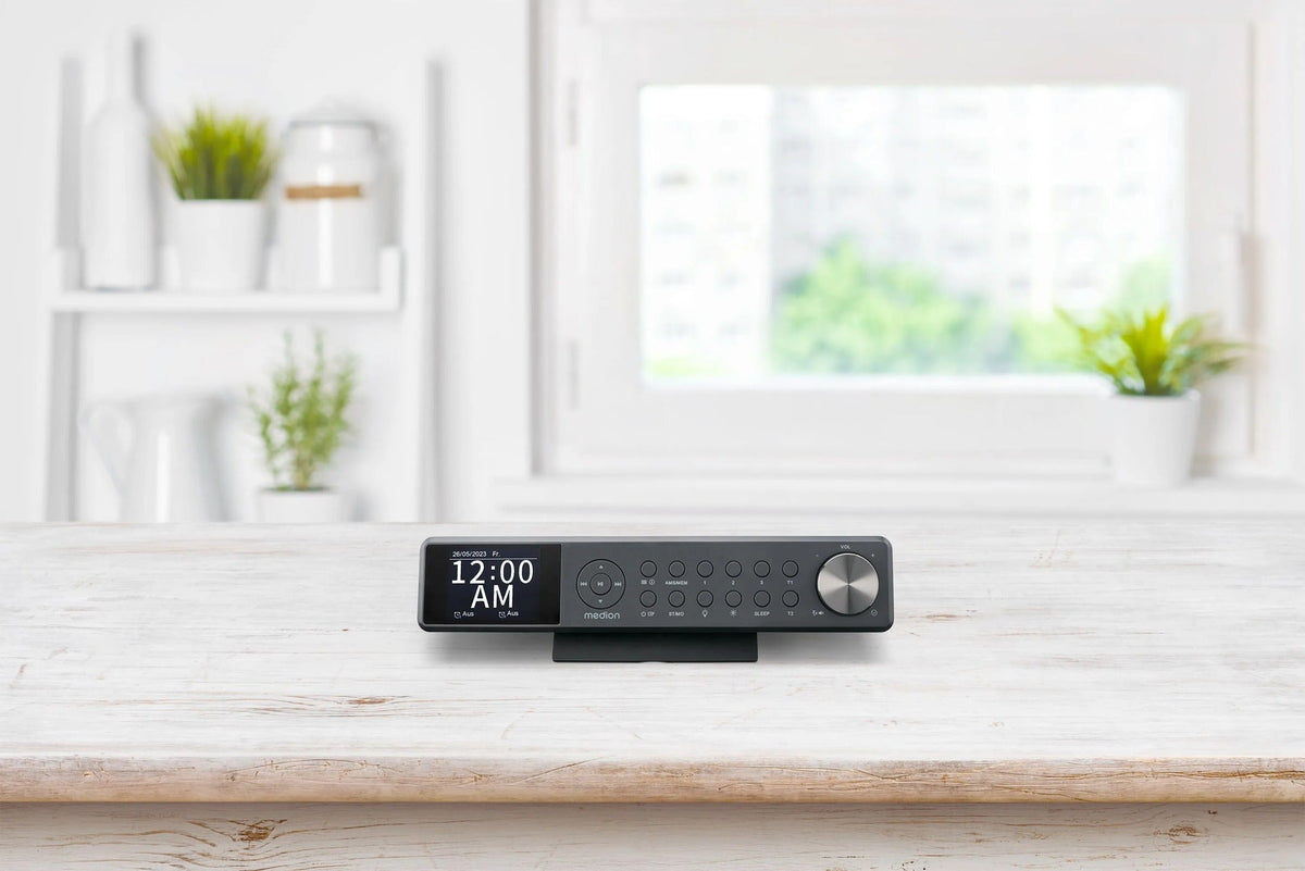 MEDION Music Player Radio CD FM - Slim Design - 32x8x15 cm - 1160 g