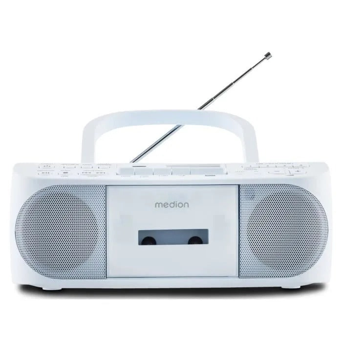 Radio CD Cassette Player - MEDION - FM - 2x3W RMS - Blue