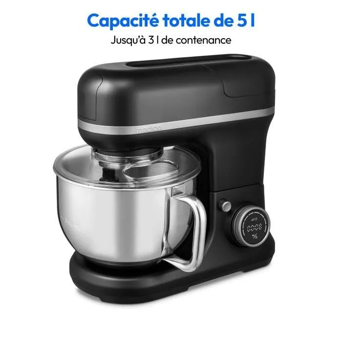 Medion Food Processor MD18430 - 1200W - 5 L - 8 Speeds - Black