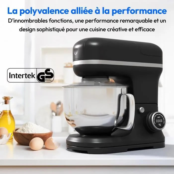 Medion Food Processor MD18430 - 1200W - 5 L - 8 Speeds - Black