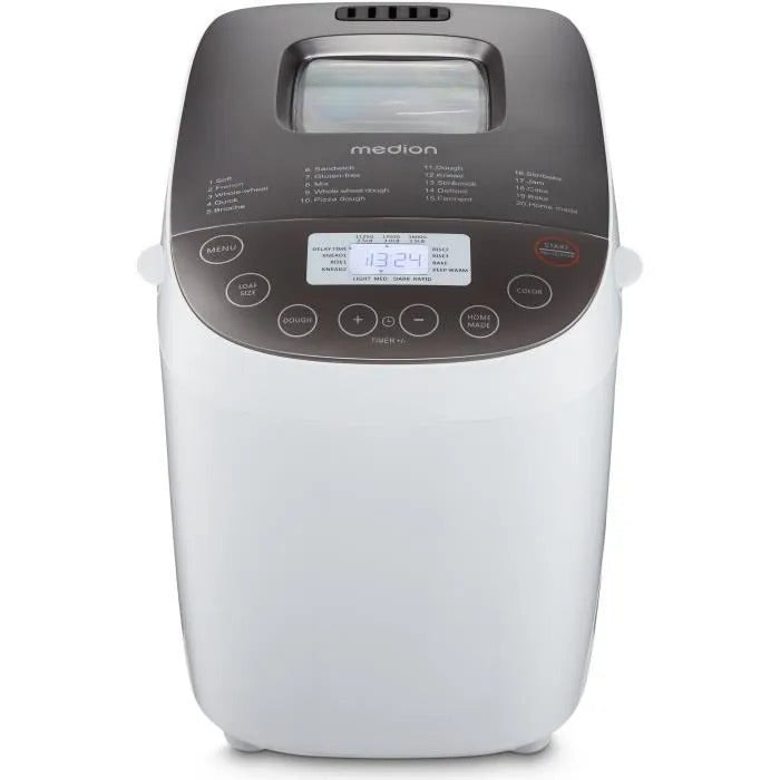 MEDION Bread Maker - 950W - 19 Programs - White - 50076798