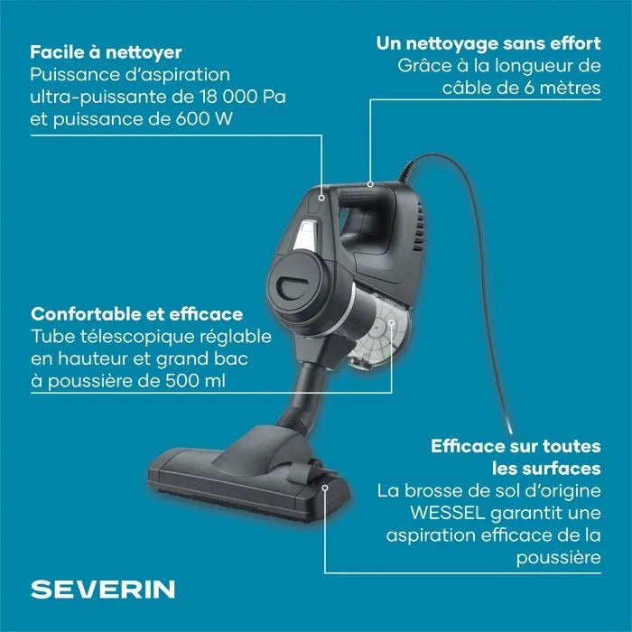SEVERIN Broom Vacuum Cleaner - Floor Maintenance - 2920 g