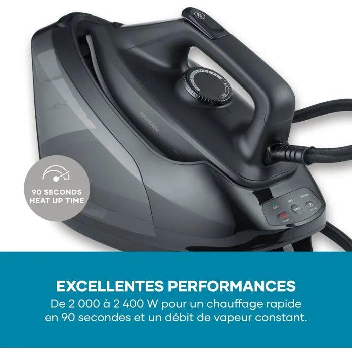 Severin Steam Station BA 3192 - 3360 g - Matt Black