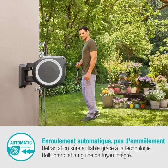 Gardena Automatic Wall Mural Rollup M/L 25 m Ø13mm Full Kit kit-5