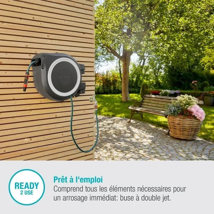 Gardena Automatic Wall Mural Rollup M/L 25 m Ø13mm Full Kit kit-5