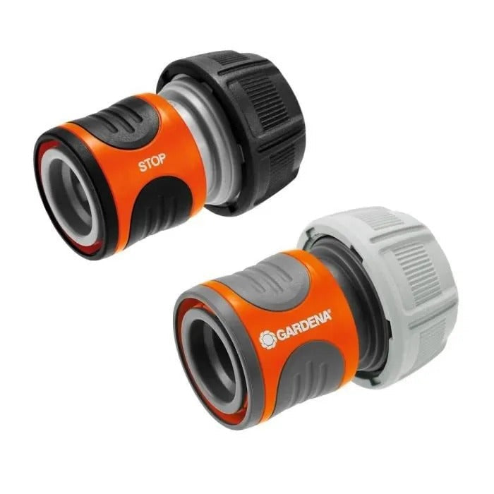 GARDENA Quick Connectors + Aquastop - 19 mm - Made in Germany - Frost Protection