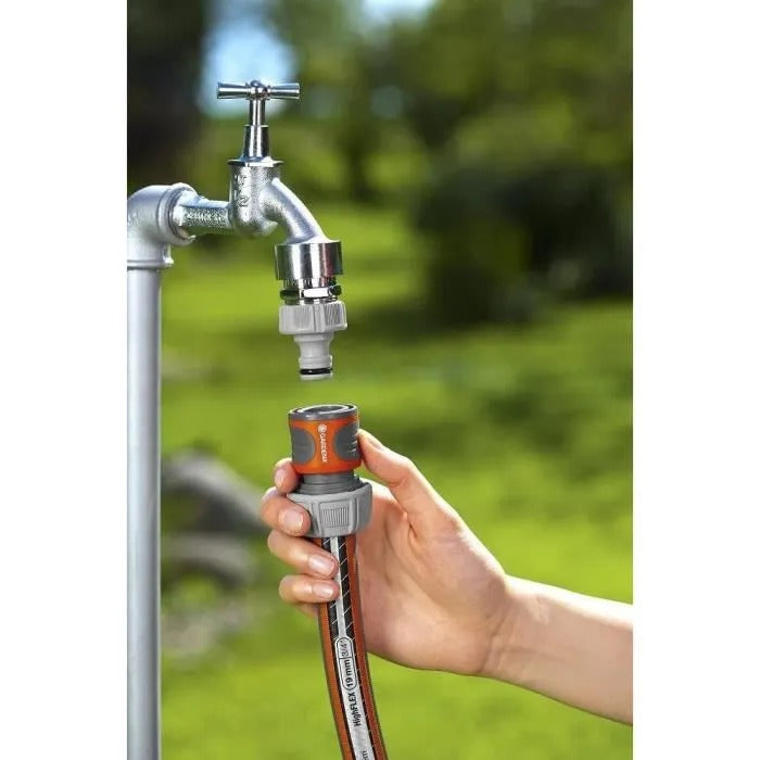 GARDENA Quick Connectors + Aquastop - 19 mm - Made in Germany - Frost Protection