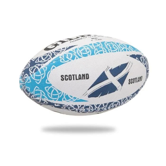 GILBERT Rugby Ball MASCOTTES - Scotland Flower of Scotland - Mini Size