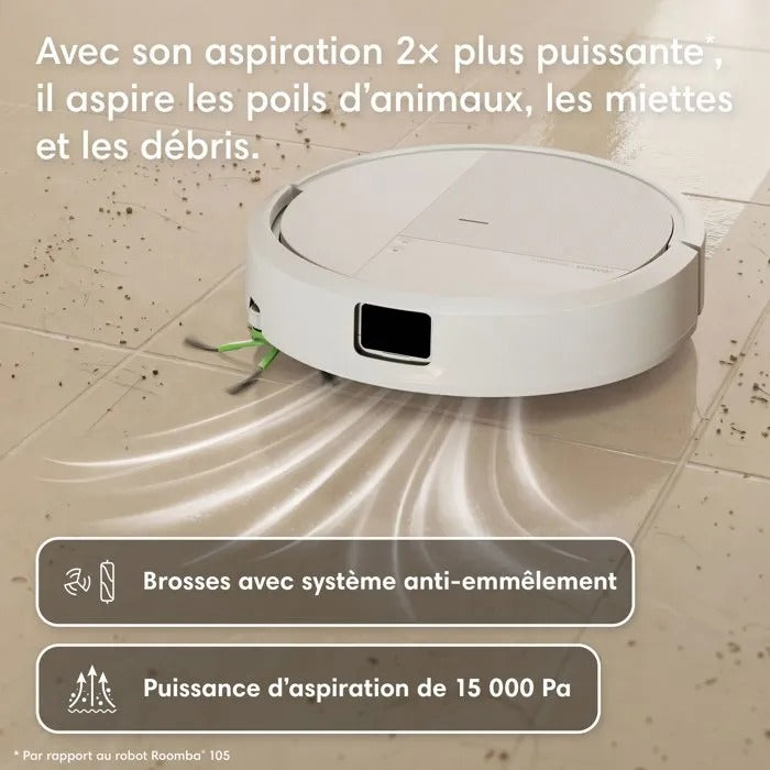 IROBOT Roomba 115 Combo Robot Vacuum - White - Y414240