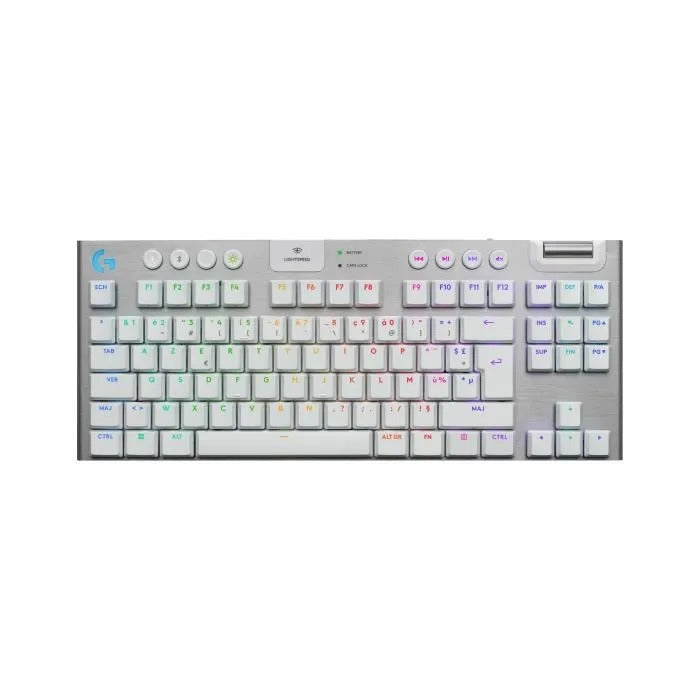 Logitech G G915 TKL X Wireless Gaming Keyboard - AZERTY - Tactile Switches - White