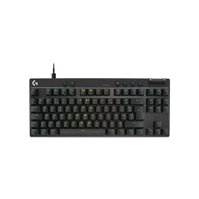 Logitech G Gaming Keyboard - Wired - Pro X TKL Rapid - AZERTY - Black (AZERTY French)