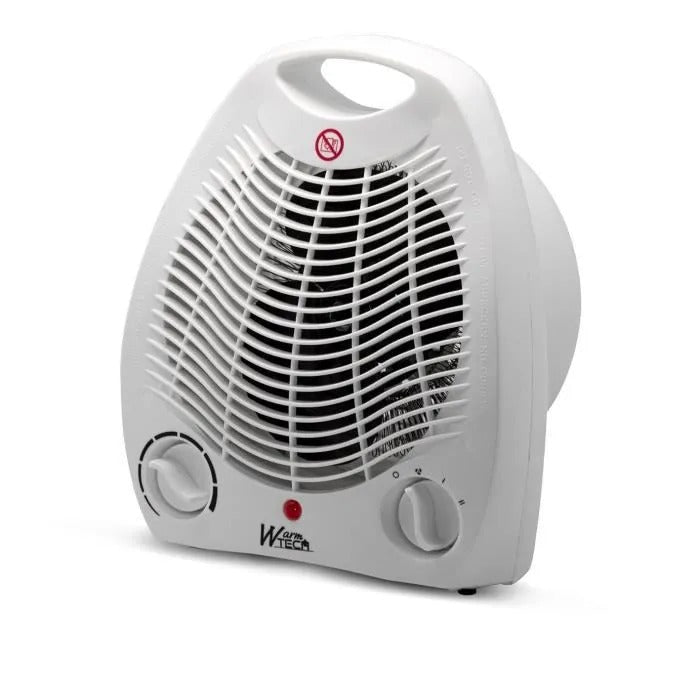 WARM TECH Fan Heater - 2000W - 2 Heat Settings - White