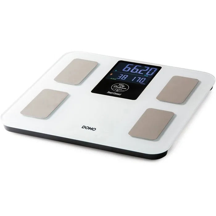 DOMO Bathroom Scale - Impedance Meter - 34x35x4 cm - 2060 g