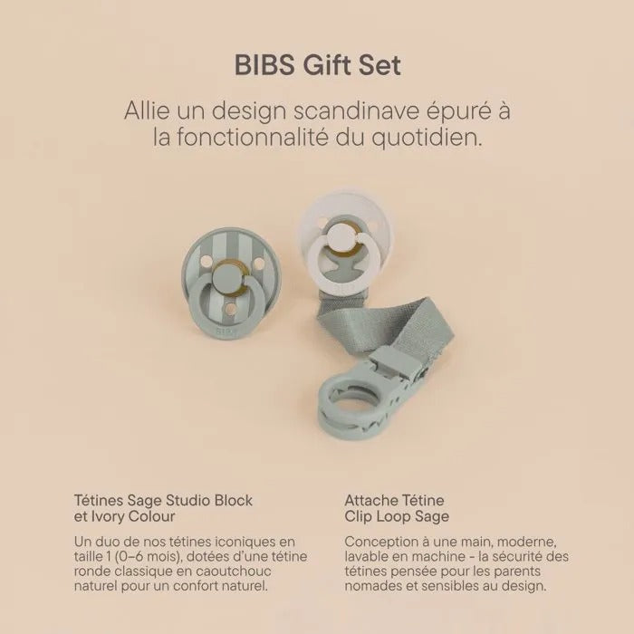 BIBS Baby Gift Box - Mixed Textile, Meal & Toy - 17x16x6 cm - 46 g