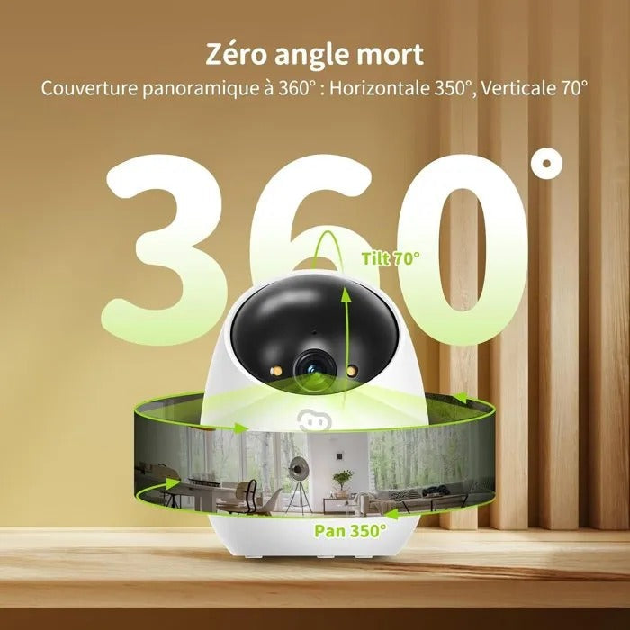 BEANS VIEW IP Camera - Home Security - 11x20x11 cm - 418 g