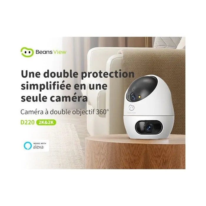 BEANS VIEW IP Camera - Home Security - 11x20x11 cm - 458 g