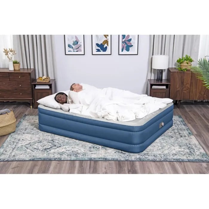 BESTWAY Inflatable Bed 2-Person 203x152x46cm with Built-in Electric Pump