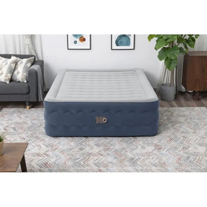 BESTWAY TruLeisure Inflatable Bed 2-Person with Built-in Electric Pump, 203x152x51cm
