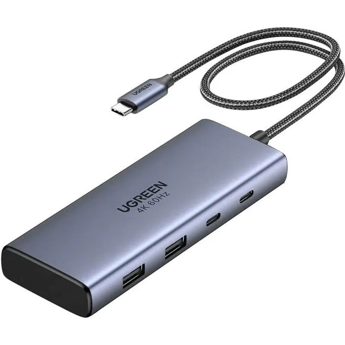 UGREEN 7-in-1 USB-C Hub - Docking - Grey - 1361 g - 460x122x98mm