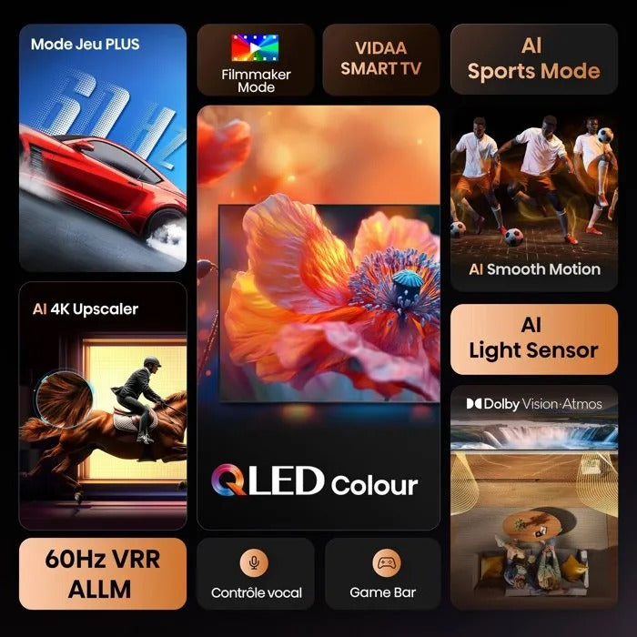 HISENSE 43E7S 4K Ultra HD Smart TV - 109.2 cm - Black