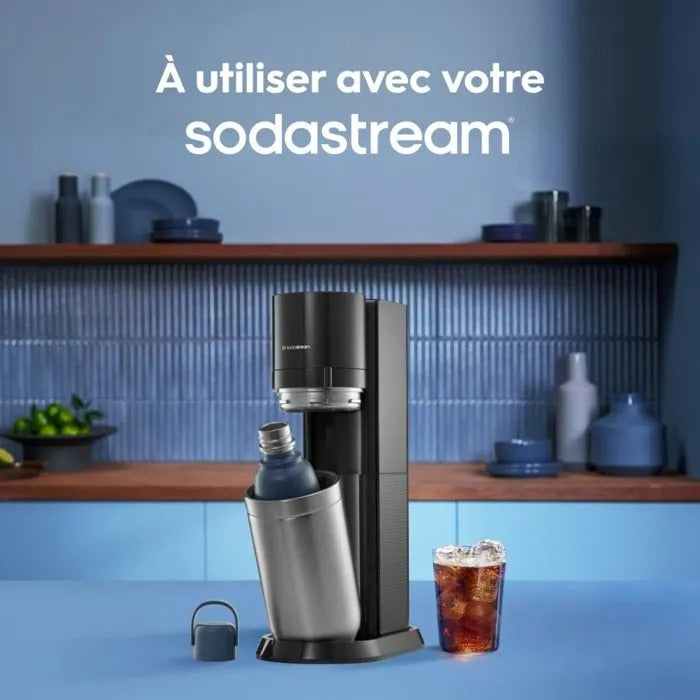 SodaStream Fizz & Go 900 ml Stainless Steel Blue - Household Appliances