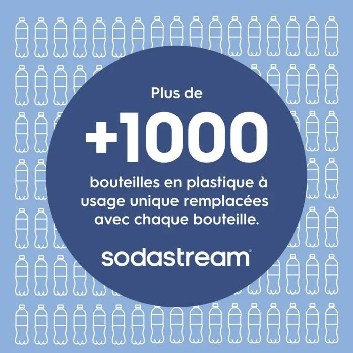 SodaStream Fizz & Go 900 ml Stainless Steel Blue - Household Appliances