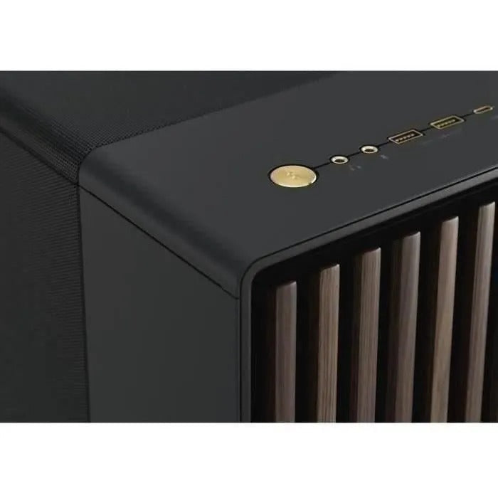 FRACTAL DESIGN PC Case North XL Charcoal Black - FD-C-NOR1X-01 - E-ATX - Elegant wood and alloy design