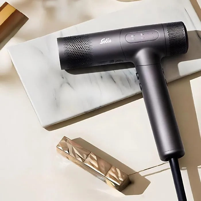 SOLIS Hair Dryer 21 cm Length 9 cm Width 23 cm Height 840 g