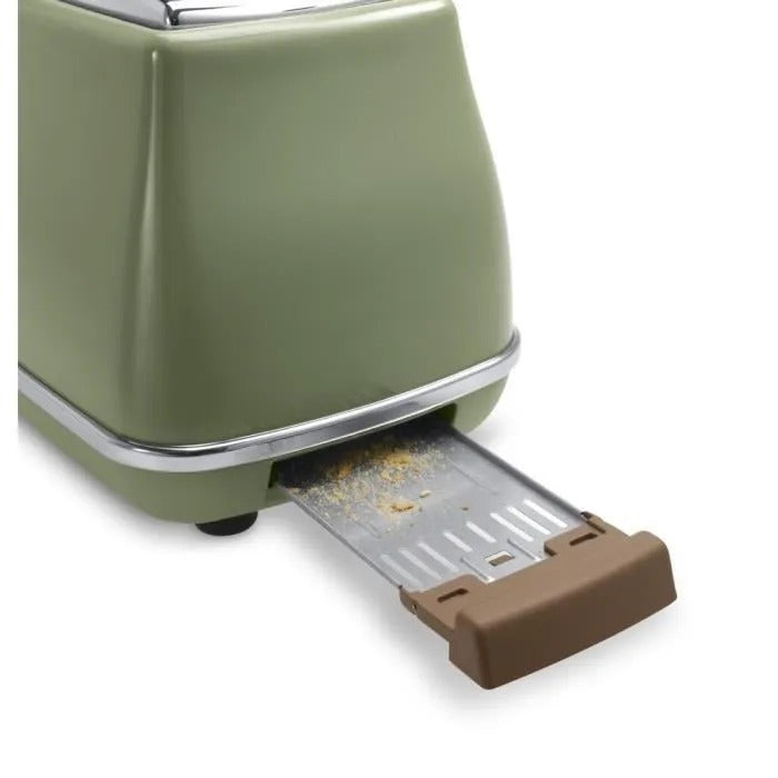 DELONGHI Toast Vintage Icon Toaster - 900 W - 2 Slices - CTOV 2103.GR