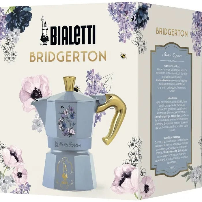 BIALETTI Moka Pot - 0.13 L - Blue, Gold - Model 0005363