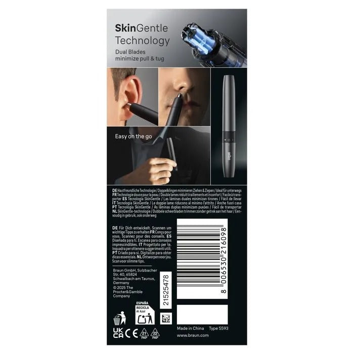 BRAUN Electric Razor - Ear/Nose Hair Trimmer - 8x18x4 cm - 116 g - 216098